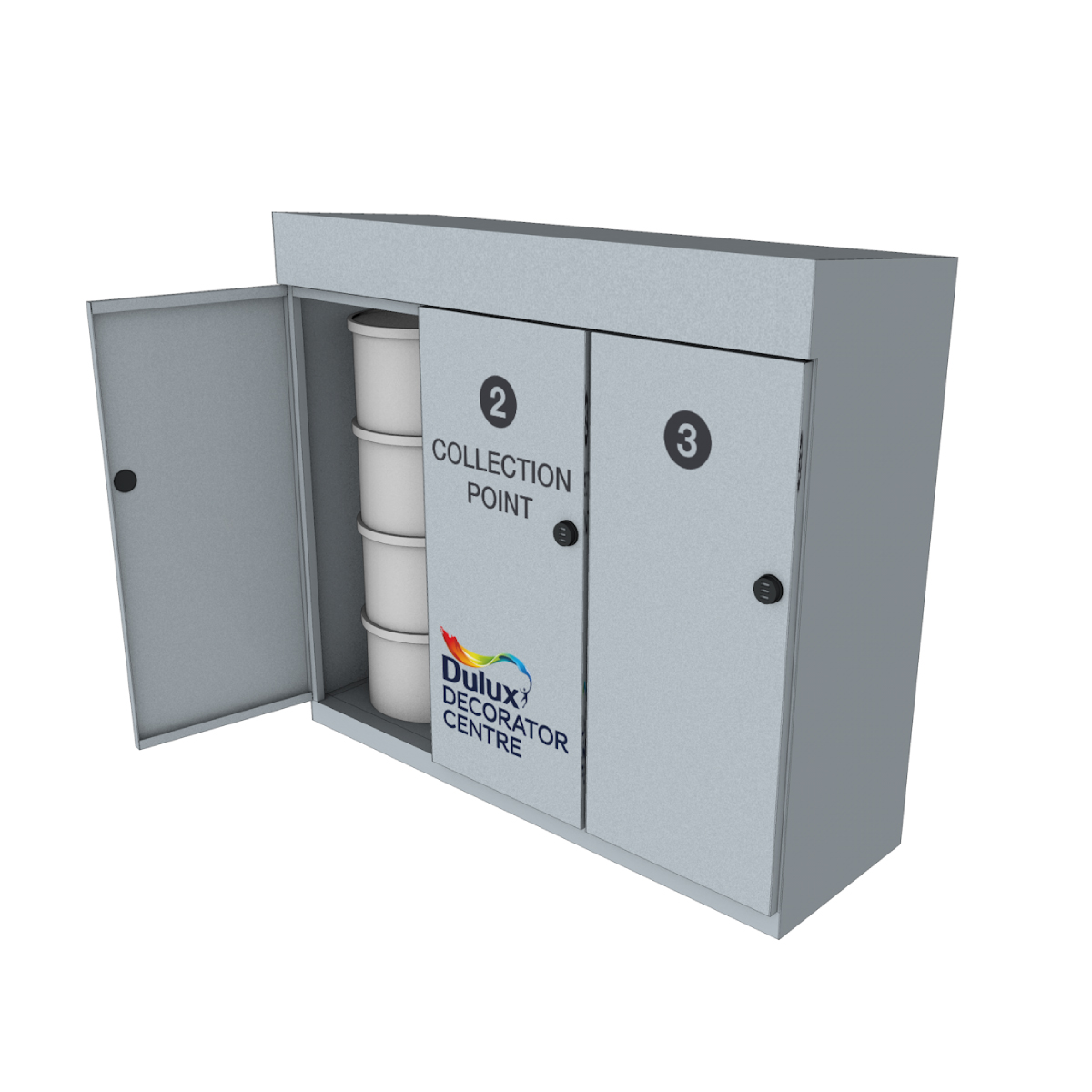 Dulux Decorator Centre Collection Lockers RED Manufacturing